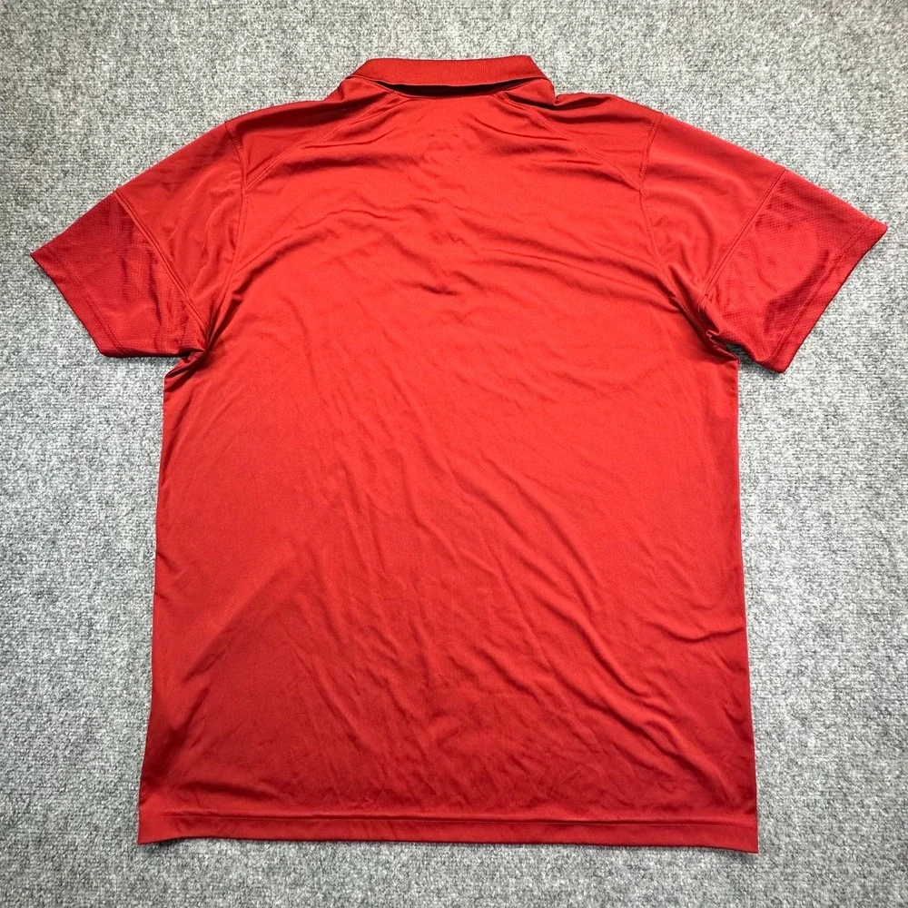 Nike Stanford Cardinal Polo Mens XXL Red‎ Dri-FIT On-Field Short Sleeve